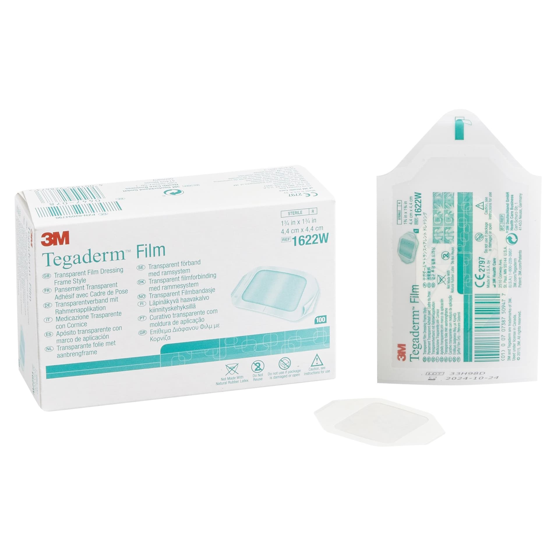 3M Tegaderm Transparent Adhesive Film Dressing, Frame Style