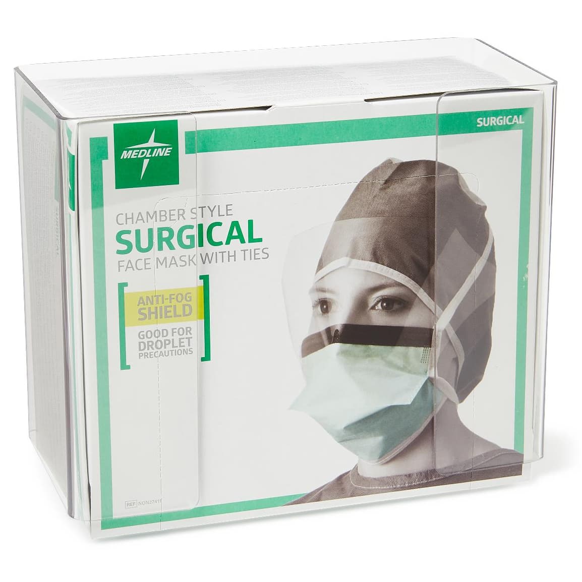 Medline Dispenser Box for Face Masks with Shield, 8.13 L x 7.75 D x 4.89 H Inch - Case of 6 - Image 3