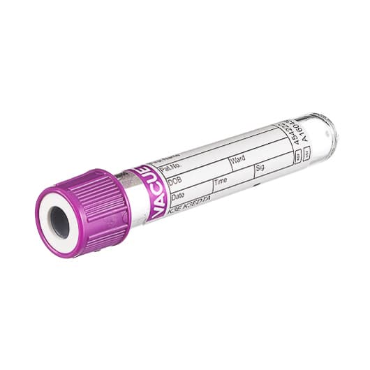 Vacuette K3 EDTA Additive Blood Collection Tube, 13 x 75 mm, 2 mL - Case of 1200 - Image 1