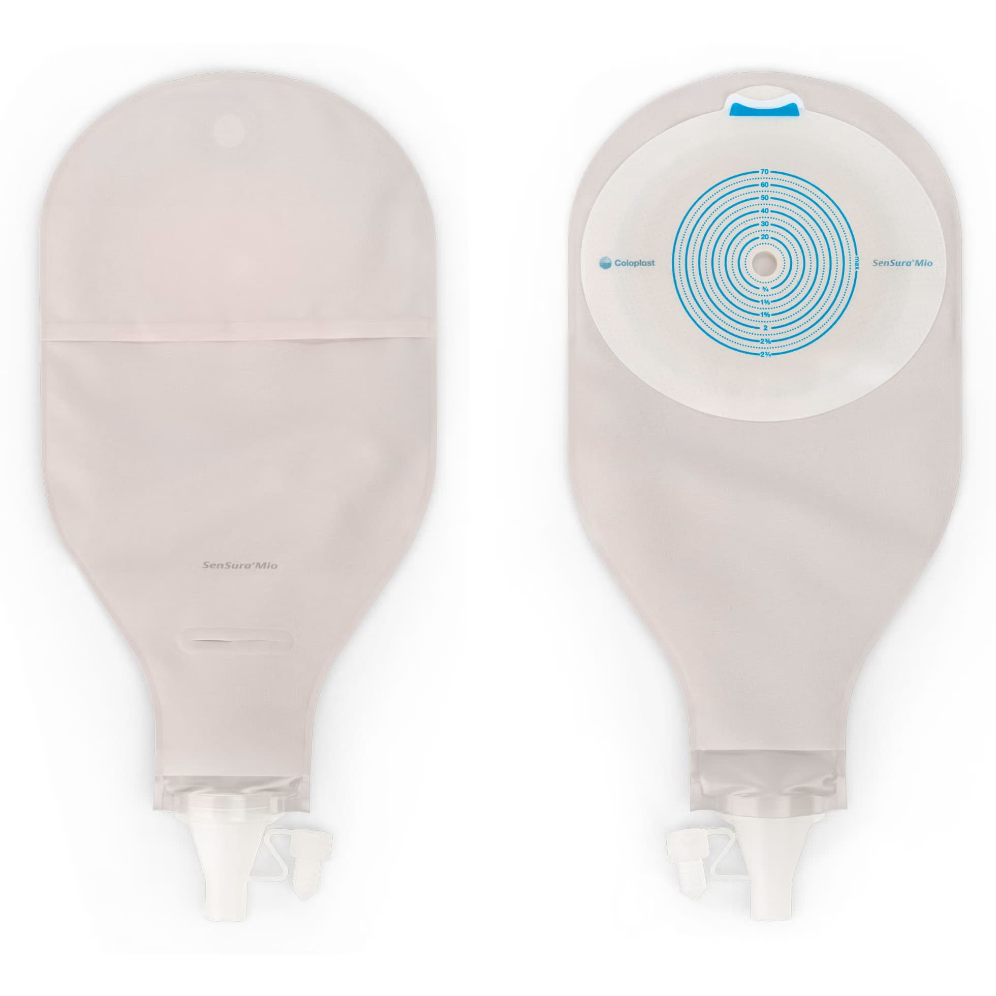 SenSura Mio 1-Piece Maxi Drainable Pouch With Soft Outlet, Opaque, 3/8 to 4 Inch - Box of 10 - Image 1
