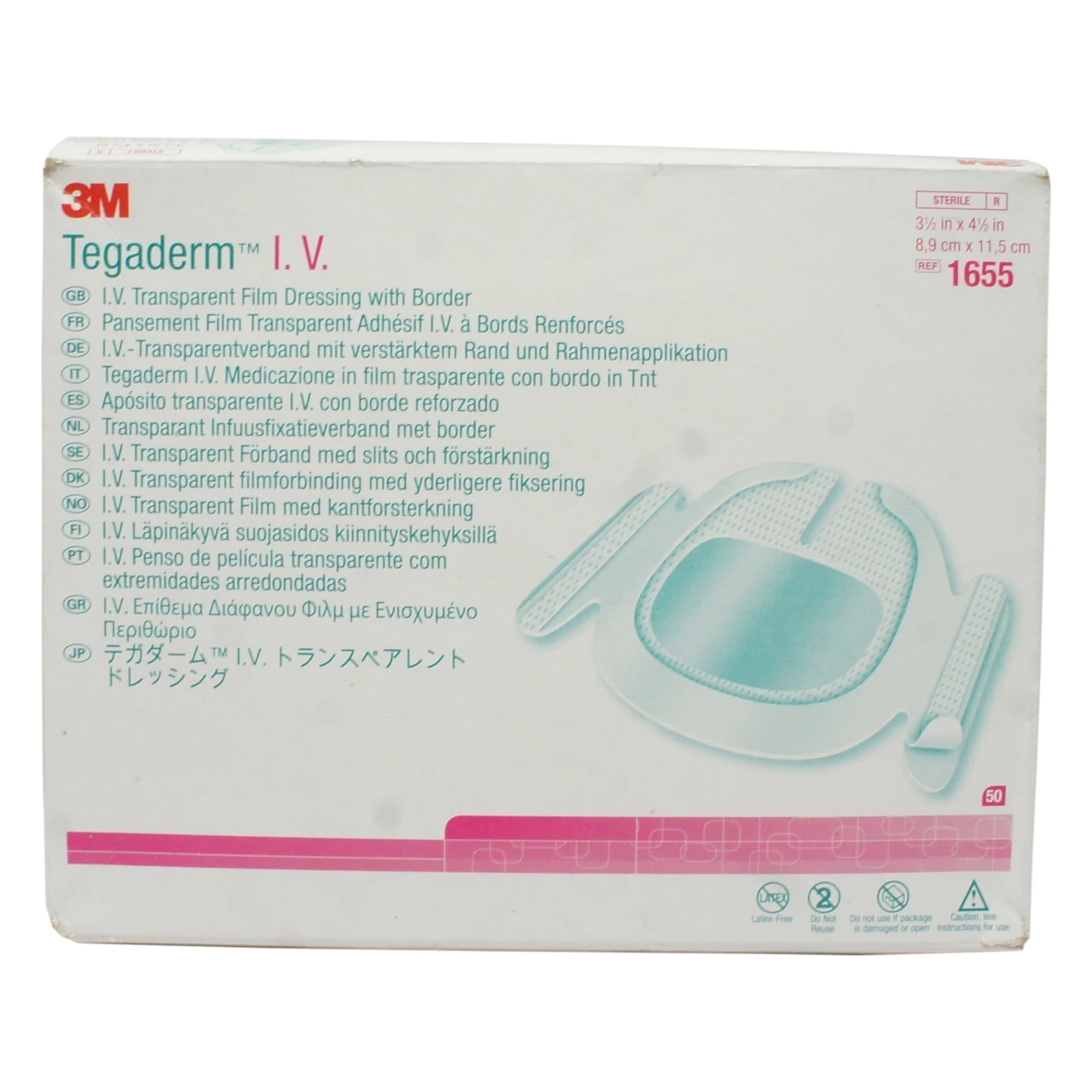 3M Tegaderm IV Transparent Adhesive Film Dressing with Border - Image 5