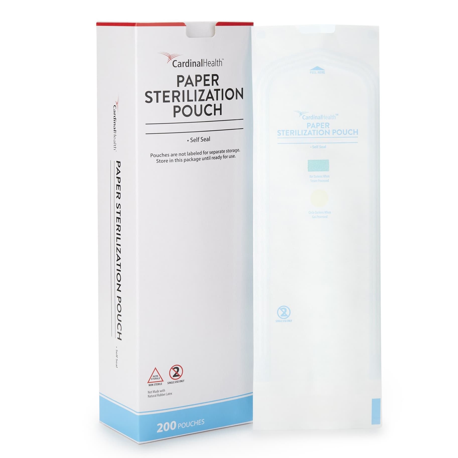 Cardinal Self Seal Sterilization Pouch, 7-1/2 x 13 Inch - Package of 200 - Image 1
