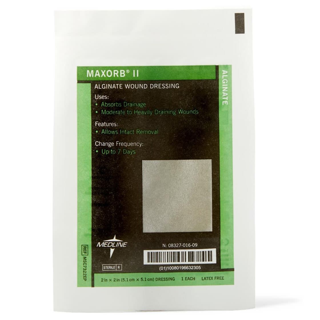 Maxorb II Alginate Wound Dressing, 2 x 2 Inch - Each - Image 1