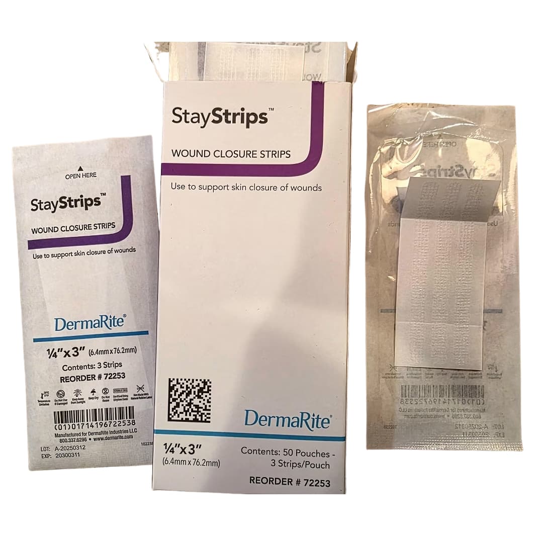 DermaRite StayStrips Wound Skin Closure Strip - Image 3