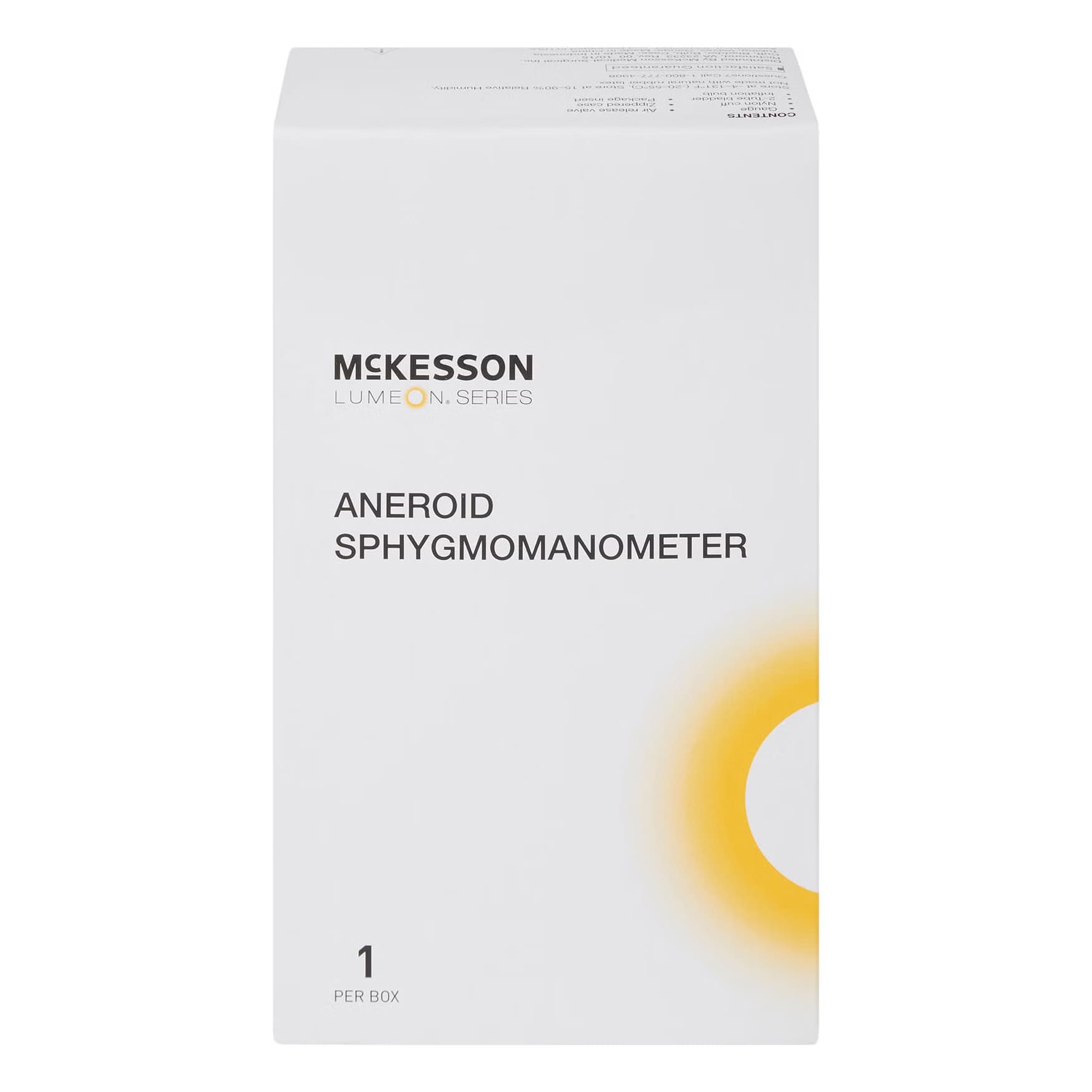 McKesson Deluxe Aneroid Sphygmomanometer Unit Nylon Cuff Dial Display 2-Tubes Palm Aneroid