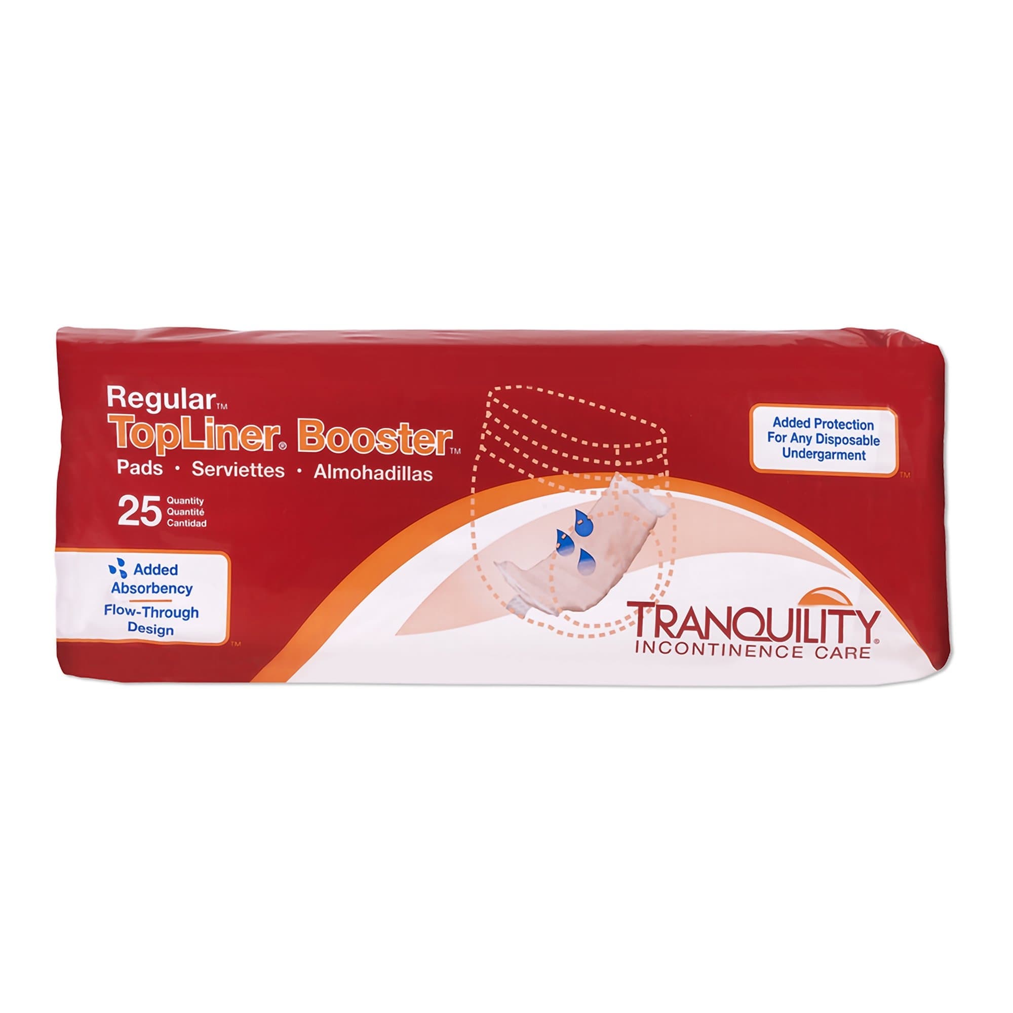 Tranquility TopLiner Booster Pads, Regular - Case of 200 - Image 1