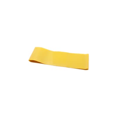 CanDo Band Exercise Loop, 10 Inch Long, Yellow, Extra light - Box of 10 - Image 1