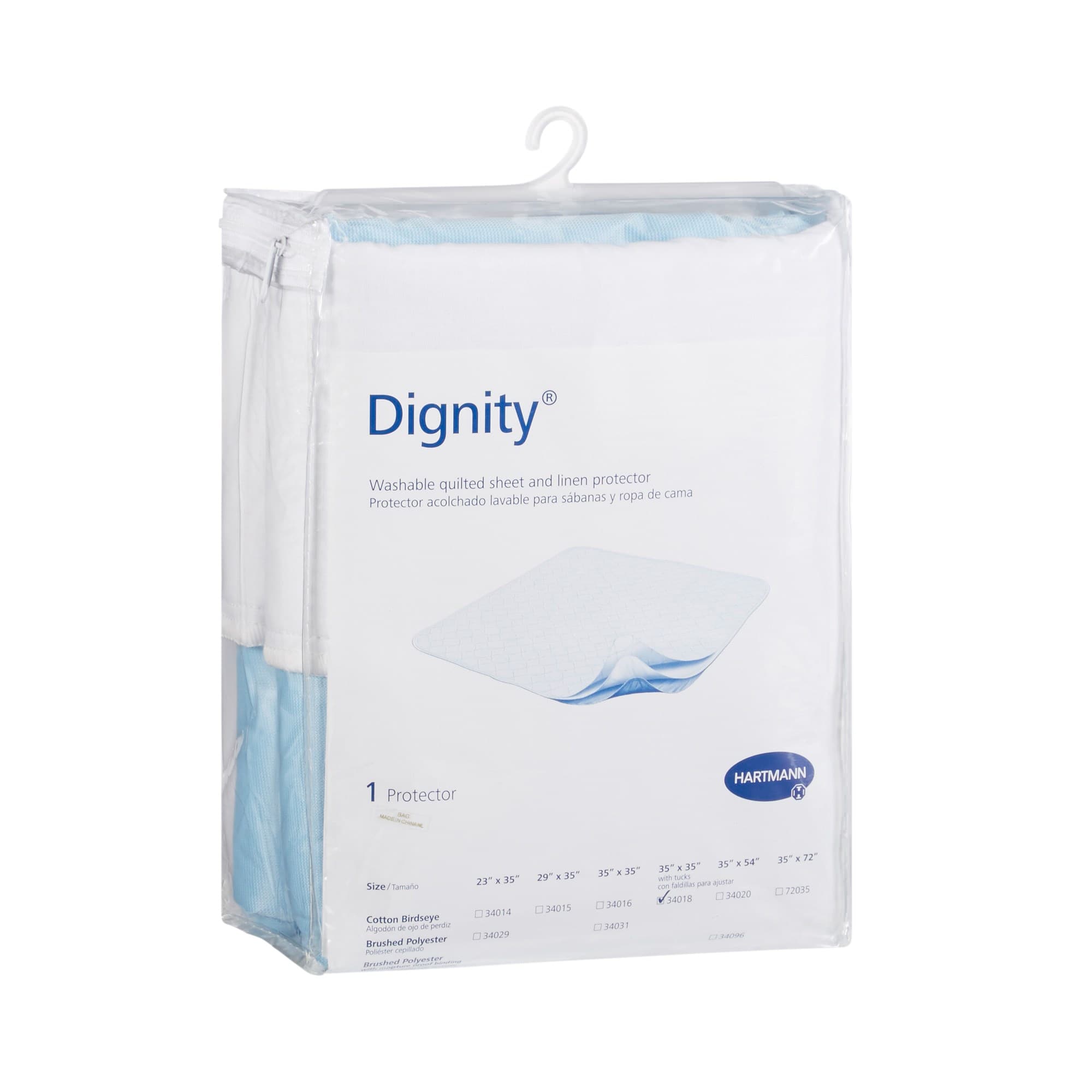 Dignity Washable Quilted Sheet and Linen Protector, 35 x 54 Inch - Image 1