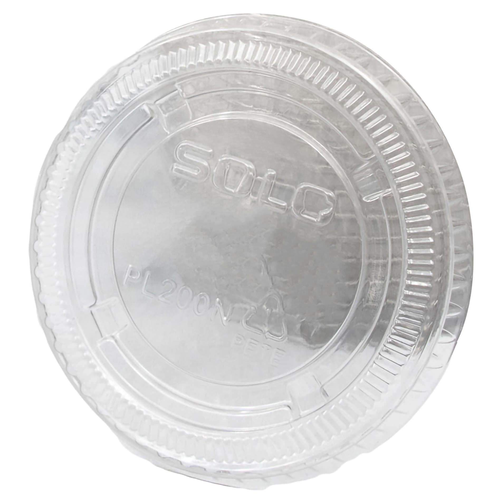 Dart Solo Clear Plastic Souffle Disposable Cup Lid - Image 3