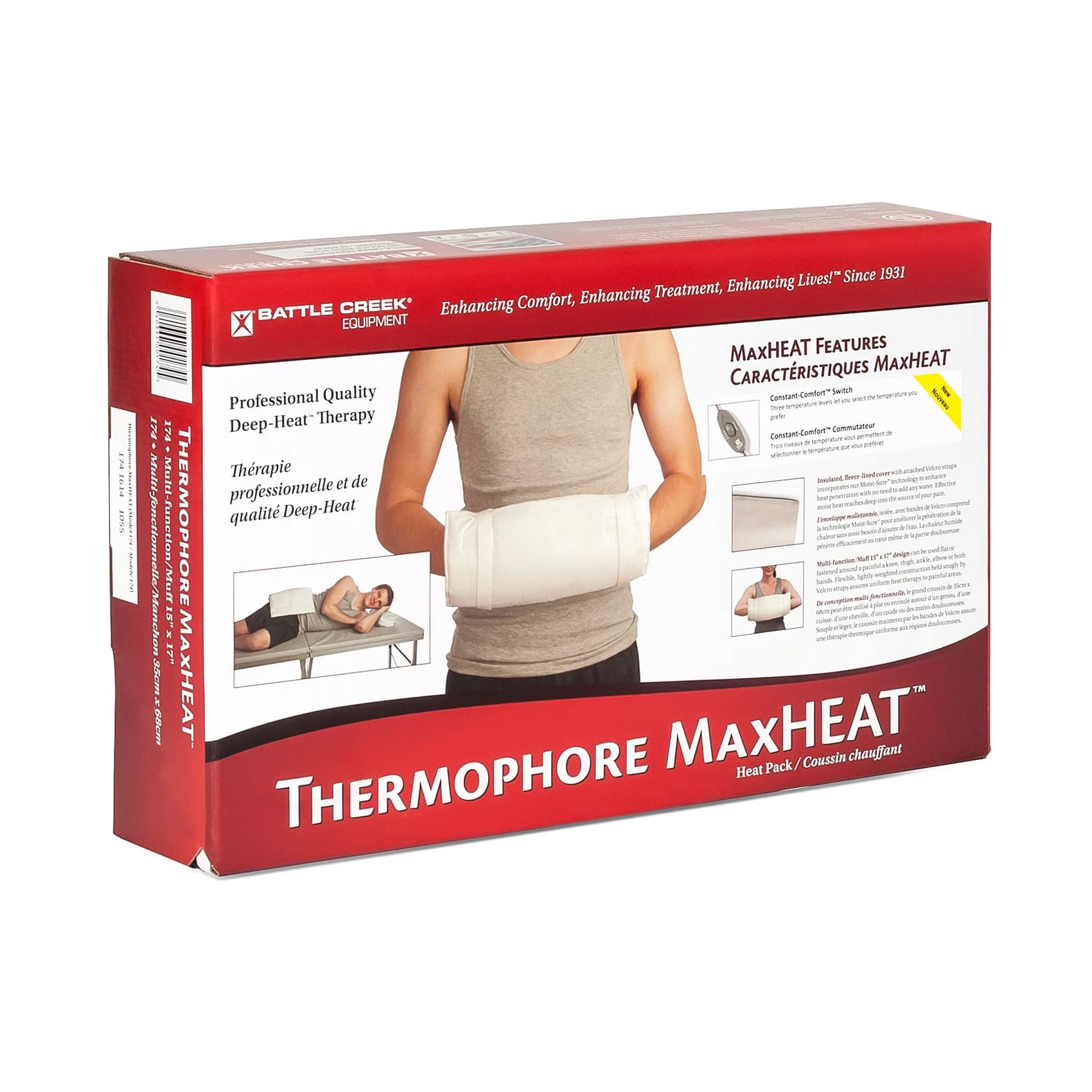 Battle Creek Thermophore MaxHEAT Convertible Muff, 15 x 15 Inch