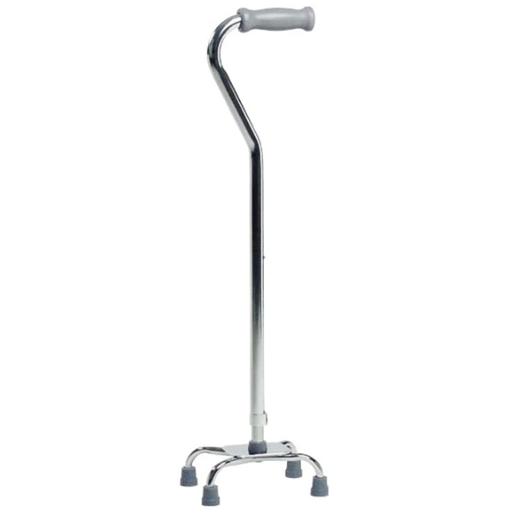 Lumex Quad Canes, Small Base, Aluminium, 8 x 6 Inch - Case of 4 - Image 1