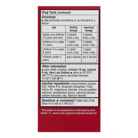 Leader Senna Plus Stool Softener Plus Laxative Tablets, 30 Count - Each - Image 3