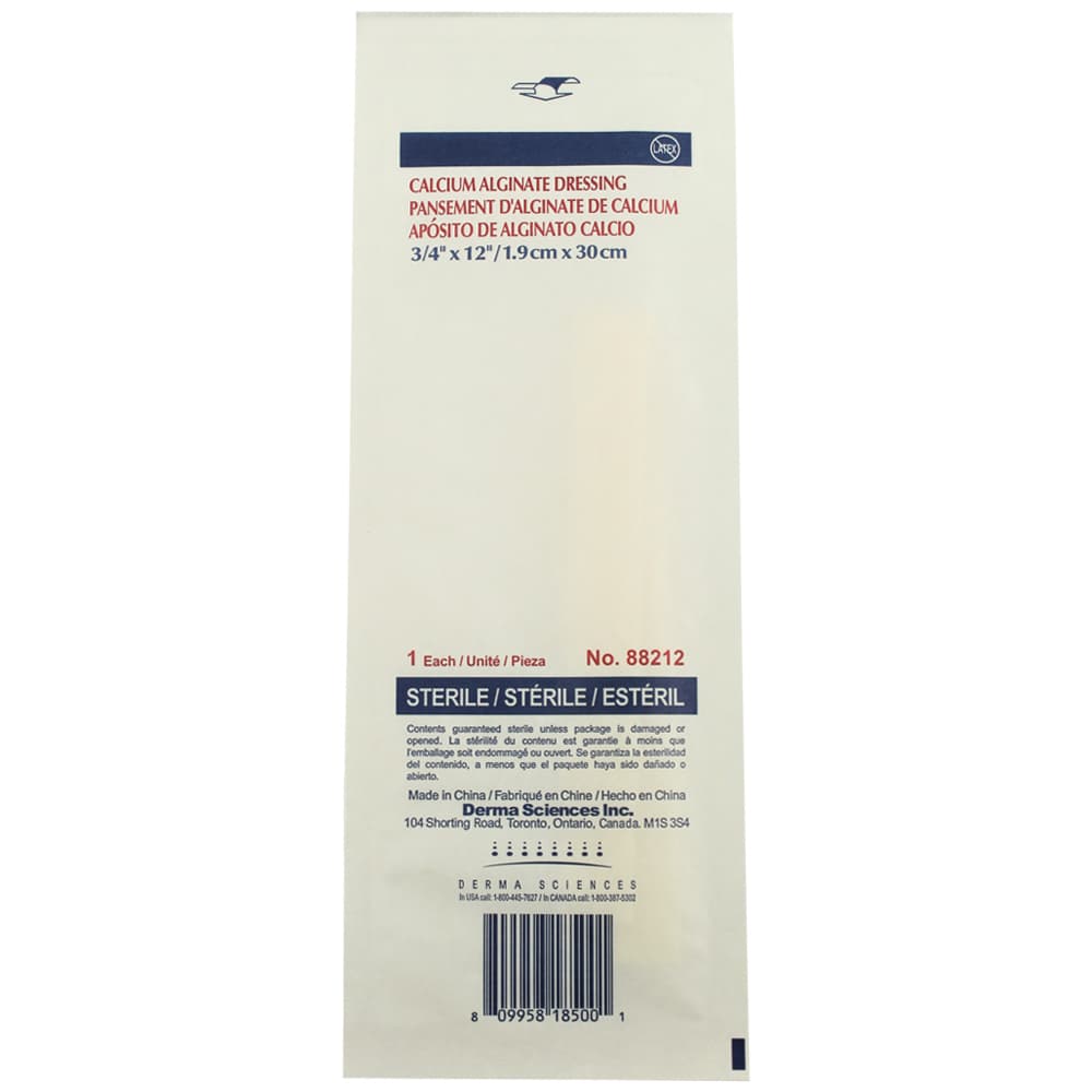 Algicell Calcium Alginate Sterile Dressing, 3/4 x 12 Inch Rope - Each - Image 1
