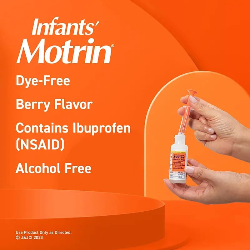 Infants' MOTRIN Concentrated Drops Dye-Free, 1 oz - Each - Image 3