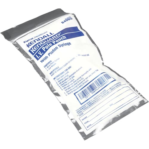 Kangaroo IV Pole Pouch with 60cc Piston Syringe, Non Enfit - Case of 30 - Image 1