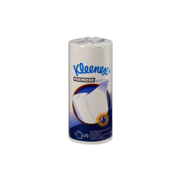 Kleenex Premiere 1-Ply Kitchen Paper Towel, 10-2/5 x 11 Inch - Roll of 80 - Image 1