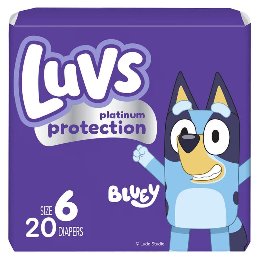 Luvs Platinum Protection Baby Diapers, Size 6, Jumbo Pack, 20 Count - Case of 80 - Image 1