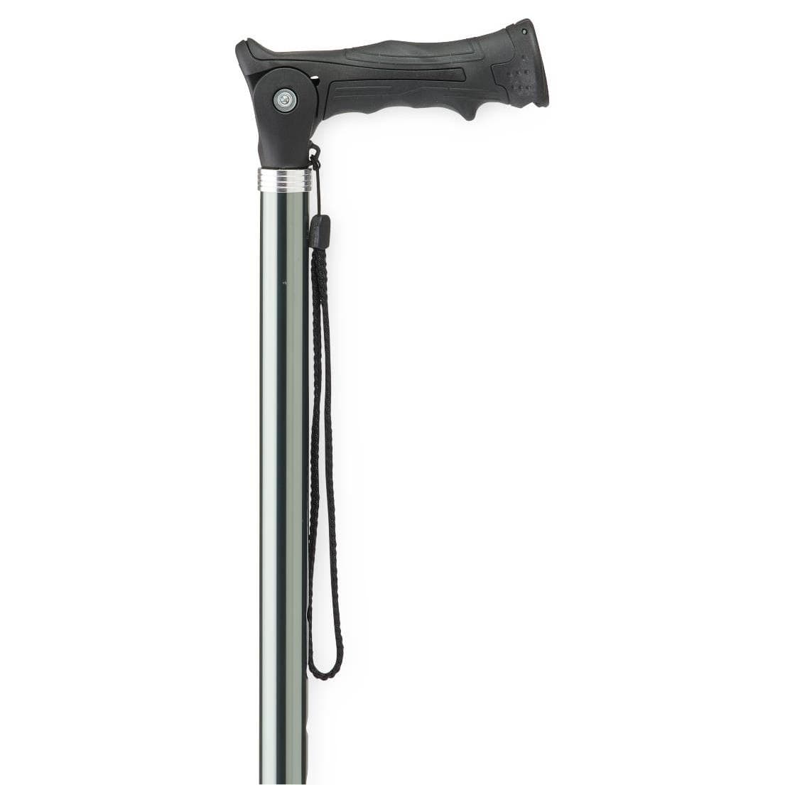 Medline 2-in-1 Walking Cane & Hiking Stick, Iron Gray - Image 3
