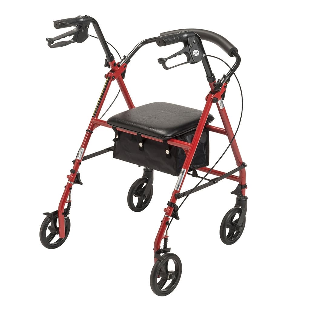 Drive Steel Rollator with 6" Wheels, Knockdown - Image 3