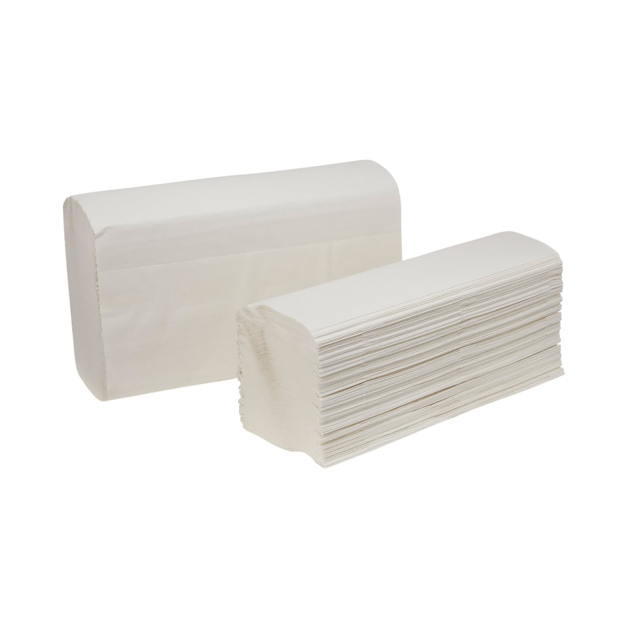 Pacific Blue Paper Towel White 1-Ply 250 Sheets, 9-1/5 x 9-2/5 Inch - Case of 4000 - Image 1