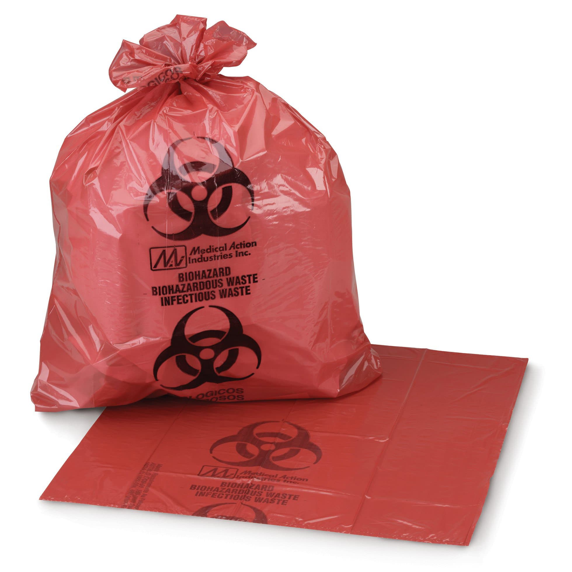 McKesson Infectious Waste Bag, Red, 11 x 14 Inch - Image 3
