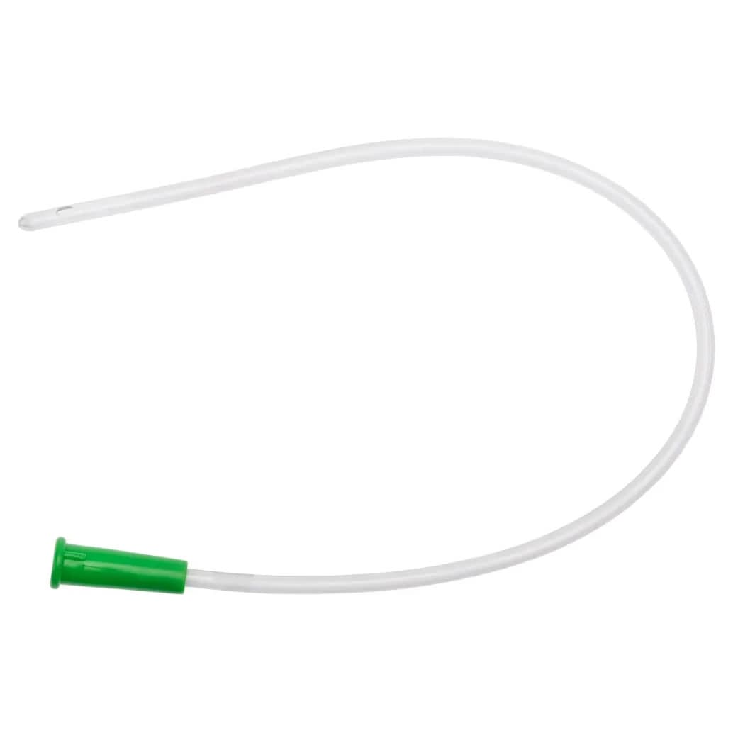 FloCath Hydrophilic Intermittent Catheter with straight tip 14 Fr, Green - Each - Image 1