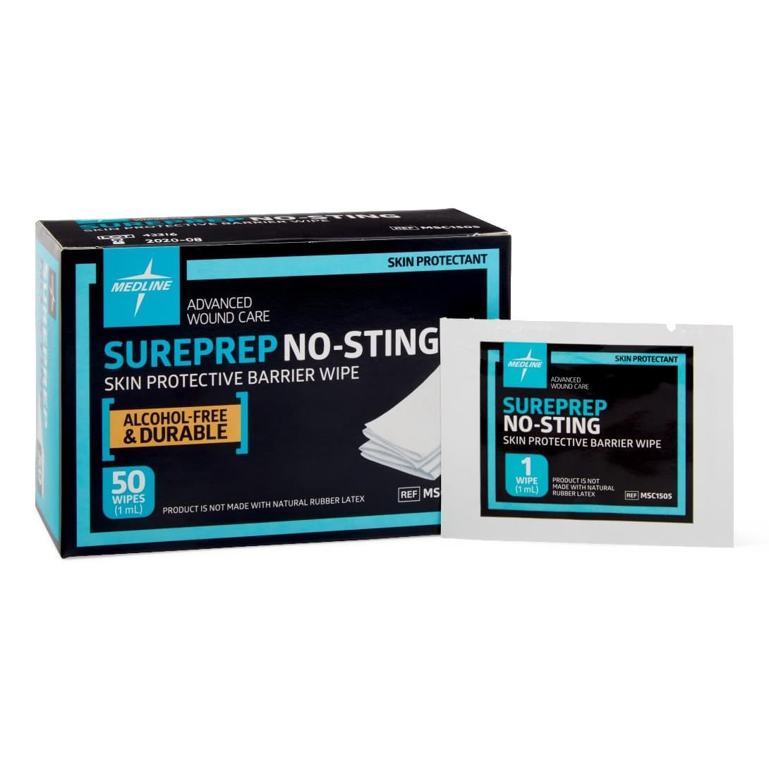 SurePrep No-Sting Skin Protective Barrier Wipes - Box of 50 - Image 4