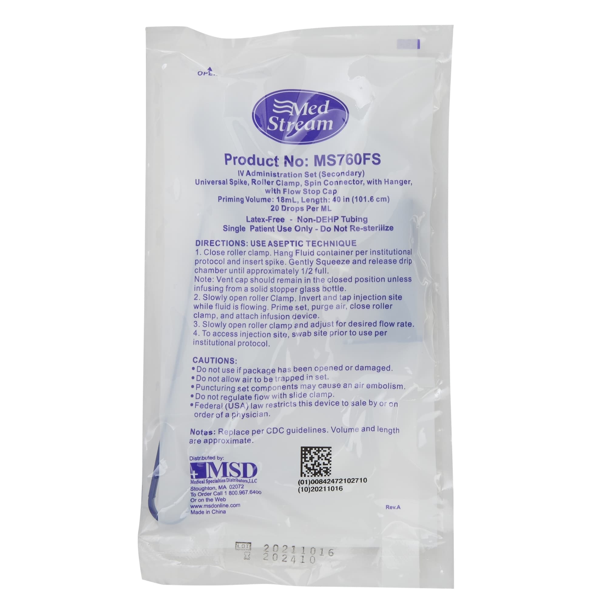 MedStream Secondary IV Administration Set - Image 3