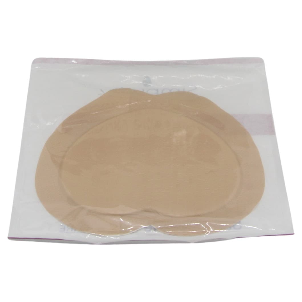 Simpurity Sacrum Silicone Foam Wound Dressing with Adhesive Border, 7 x 7 Inch - Each - Image 1
