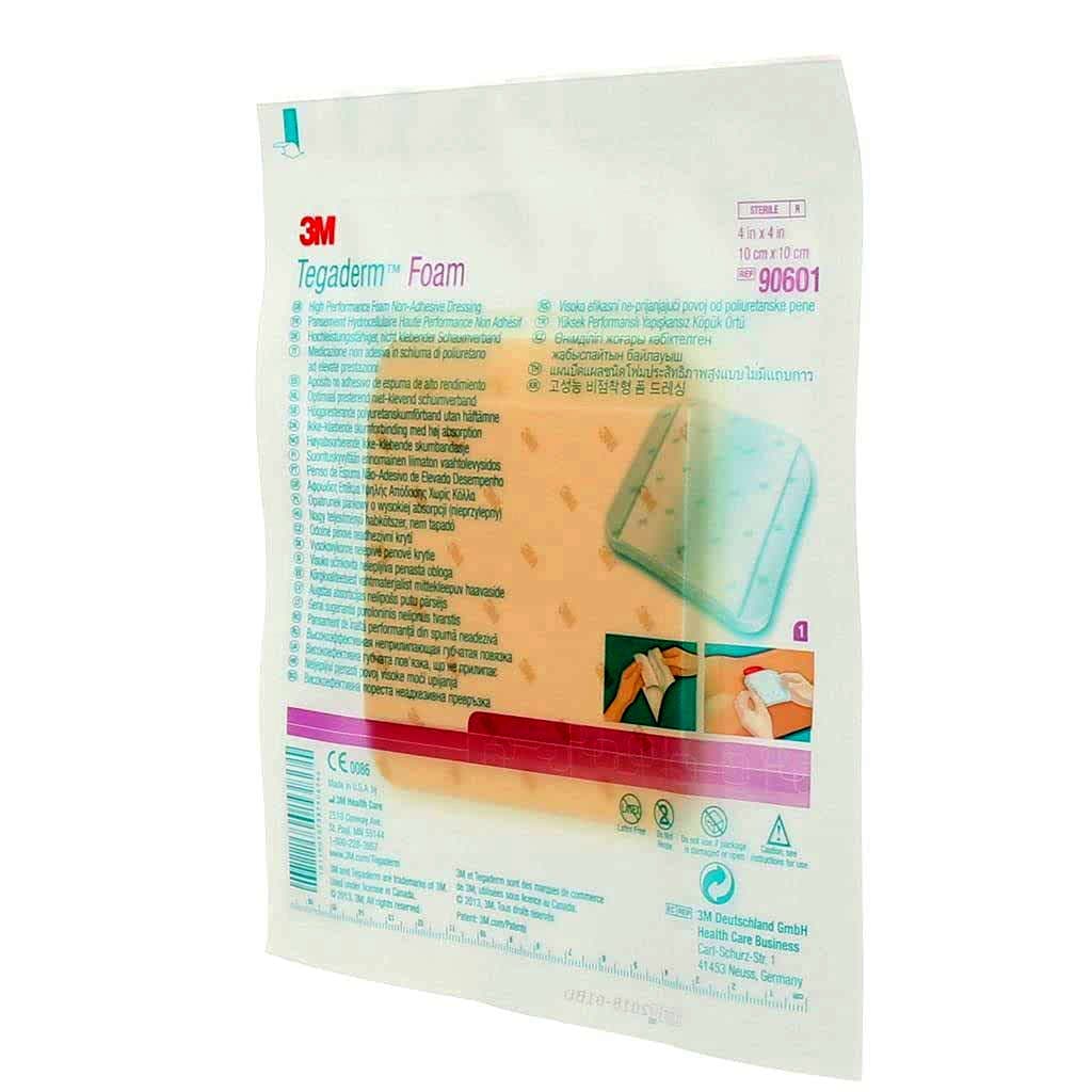 3M Tegaderm High Performance Non Adhesive Foam Dressing, 4" x 4" - Image 1