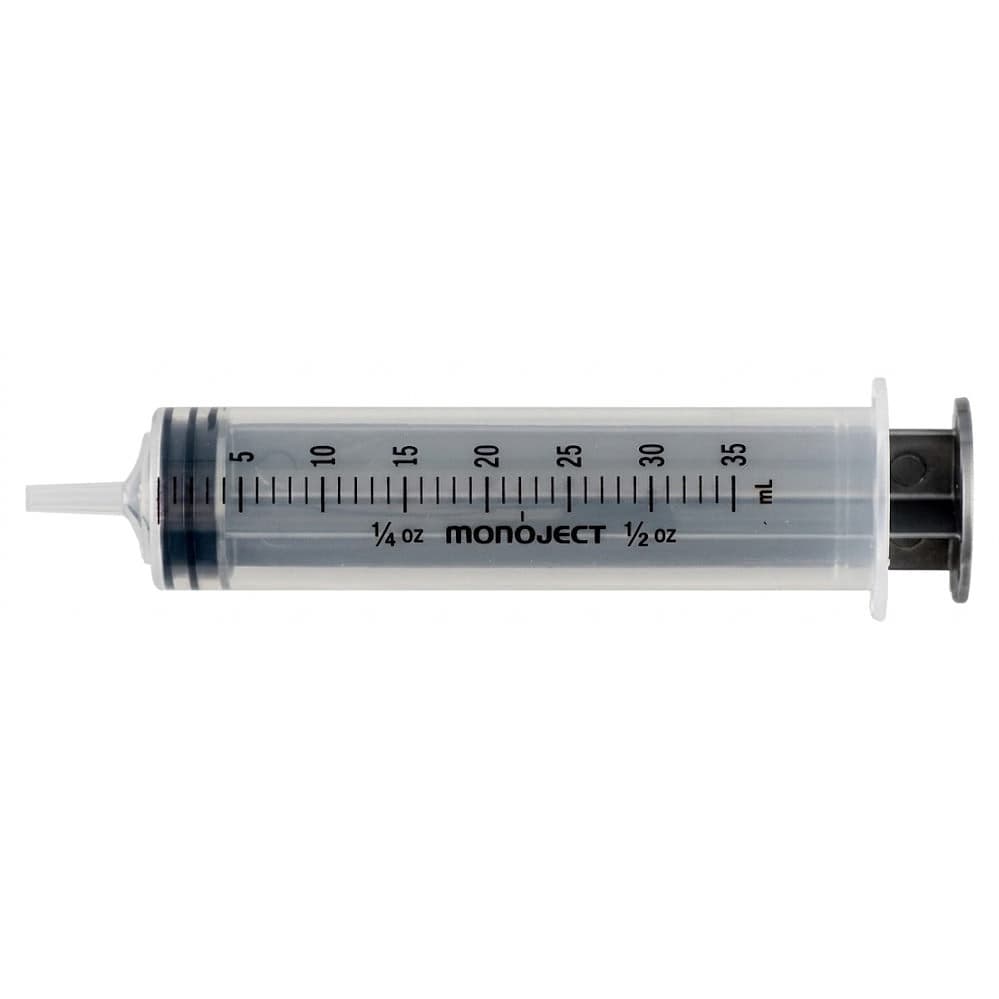 Monoject Rigid Pack Syringes, 35 ML, Catheter Tip - Case of 180 - Image 1