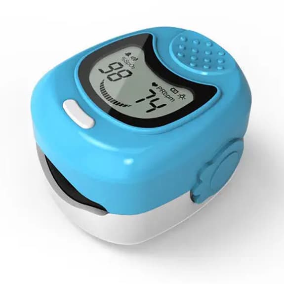 Simpro Pediatric Fingertip Pulse Oximeter Blue