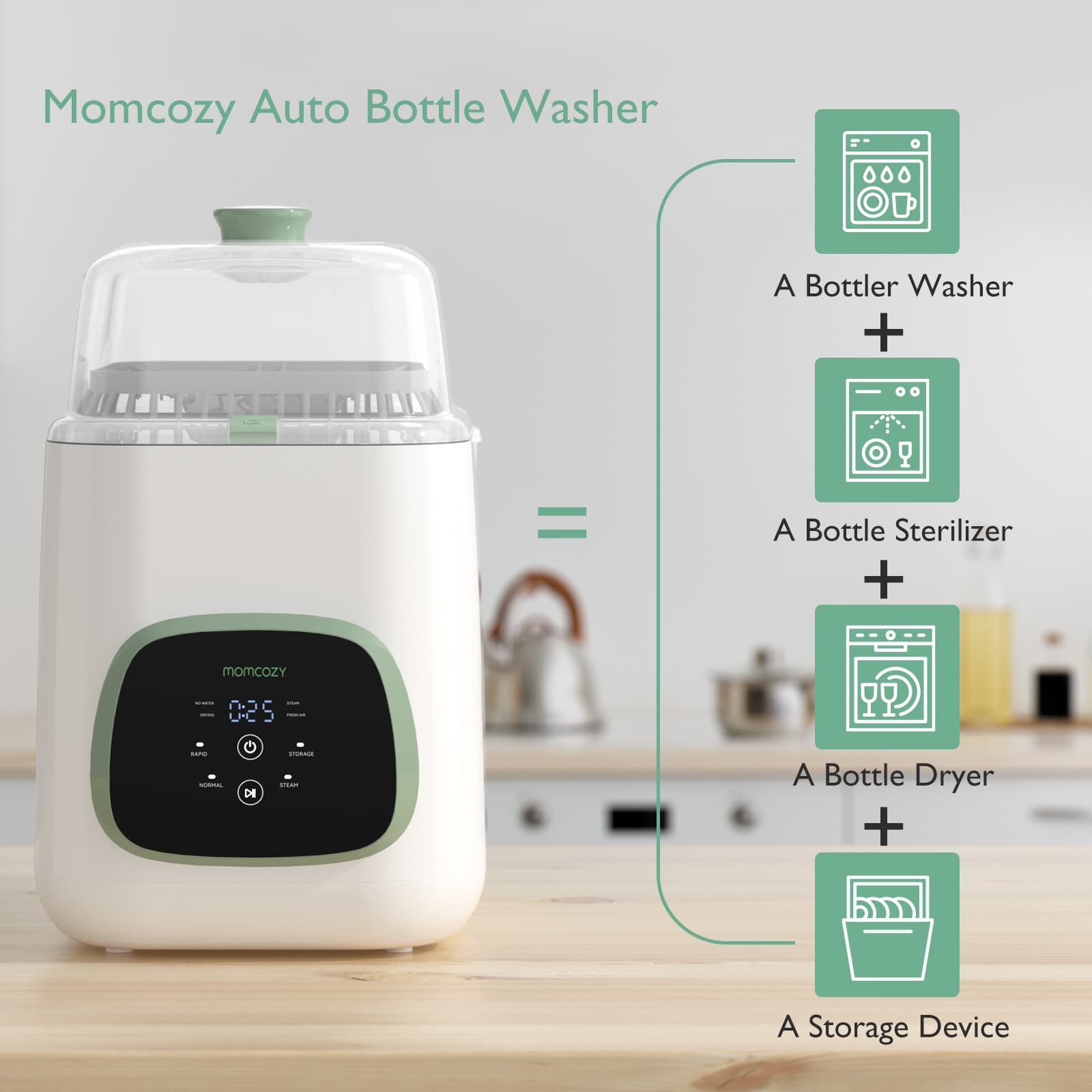 Momcozy KleanPal Pro Baby Bottle Washer - Each - Image 3