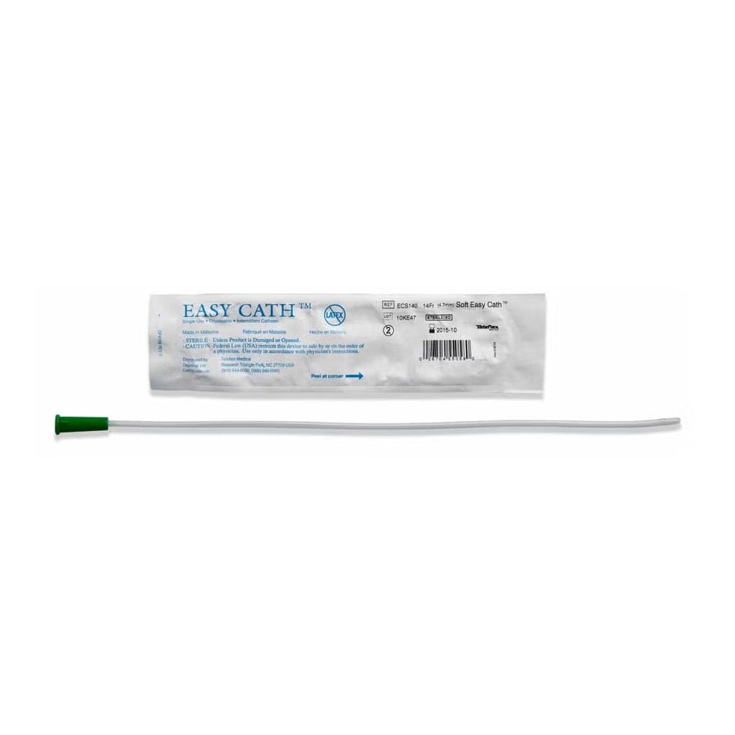 Easy Cath Intermittent Catheter, Straight Tip, 14 Fr 16" - Each - Image 1