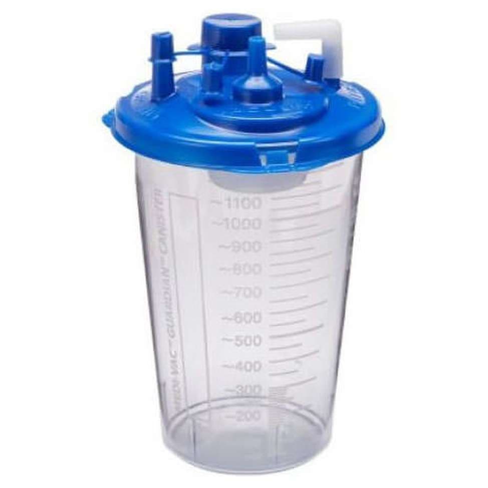 Medi-Vac Guardian Suction Canister Kit with 1200cc Canister and 18" L x 5mm Tubing - Case of 30 - Image 1