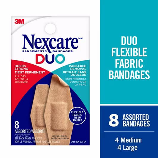 3M Nexcare Duo Bandage, 8 Assorted Bandage - Image 1