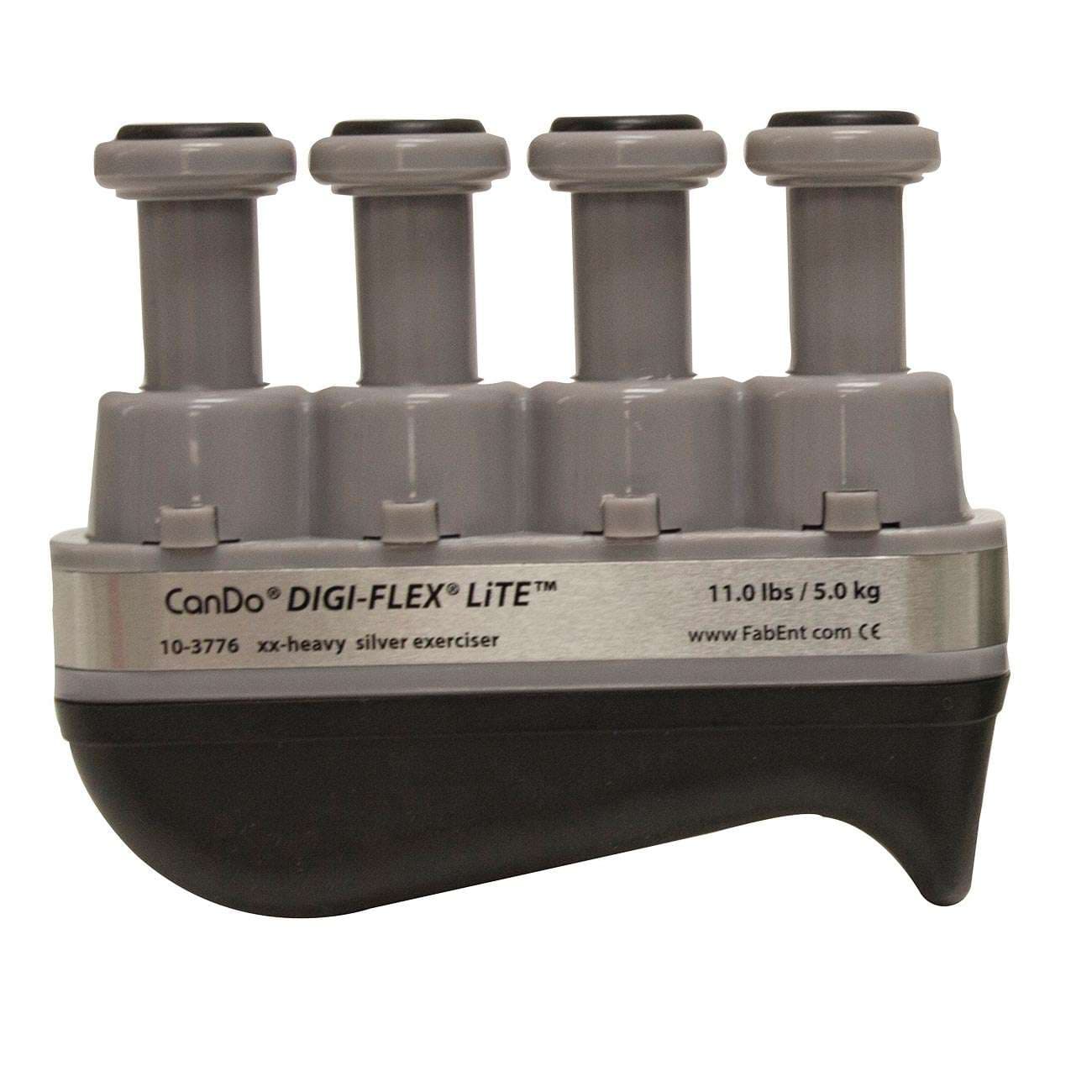 Cando Digi-Flex Lite Hand Exerciser, Silver, 2X Heavy - Image 1
