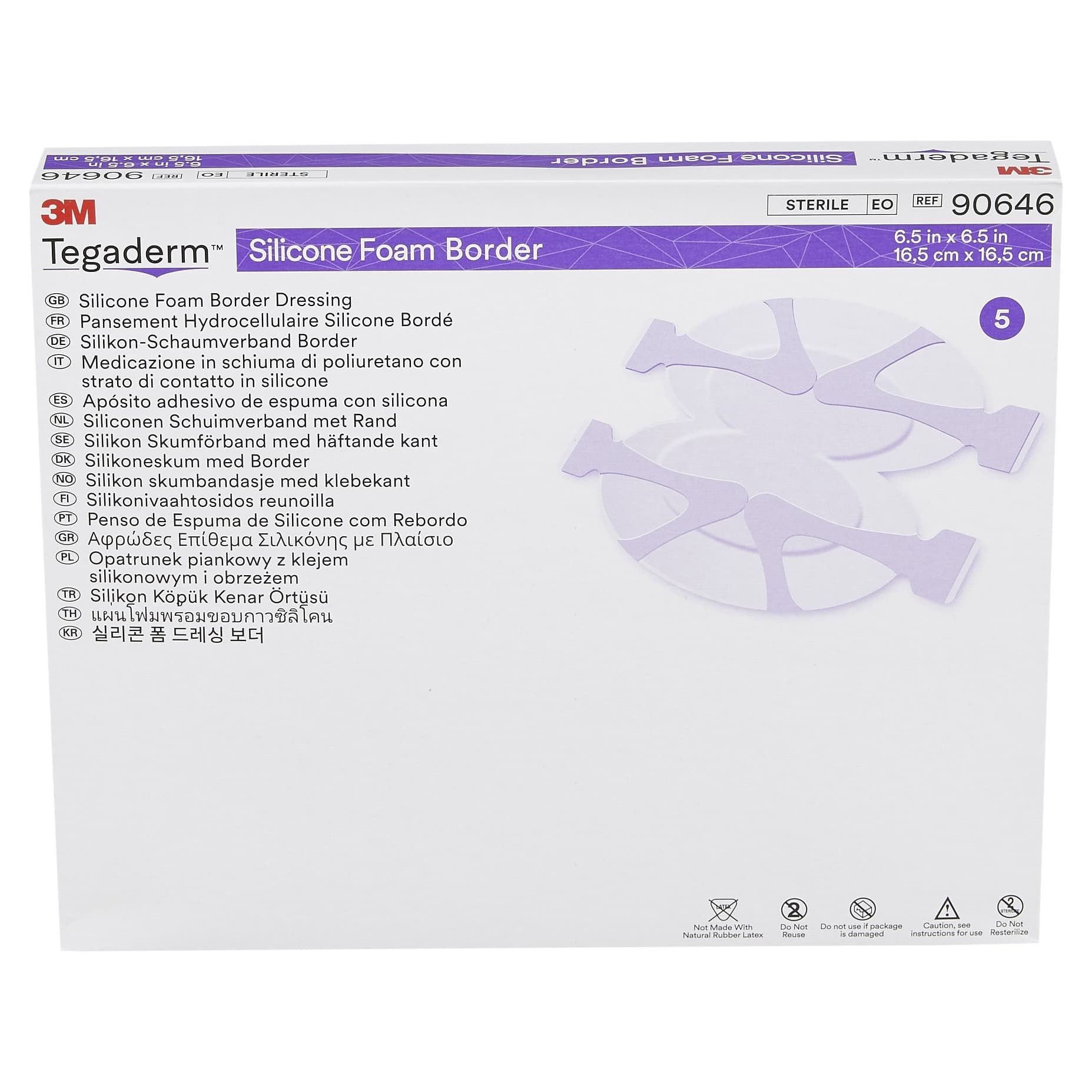 3M Tegaderm Silicone Foam Heel and Contour Dressing - Image 2