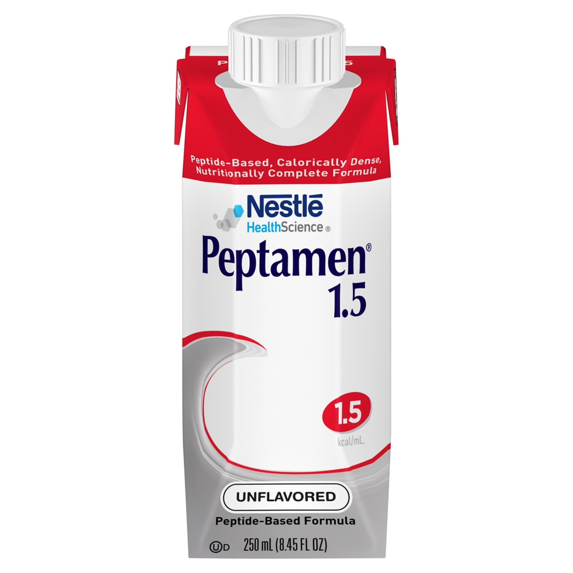 Peptamen 1.5 Peptide-Based Nutritionally Complete Formula, Unflavored, 8.45 oz - Case of 24 - Image 1