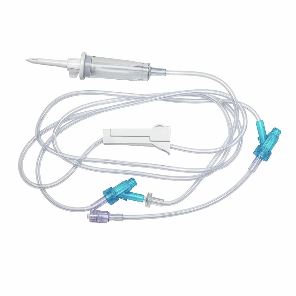 B. Braun Primary Gravity IV Set with 2 SafeDAY Injection Sites, 15 drops/mL, 15mL, 84"L - Case of 50 - Image 1