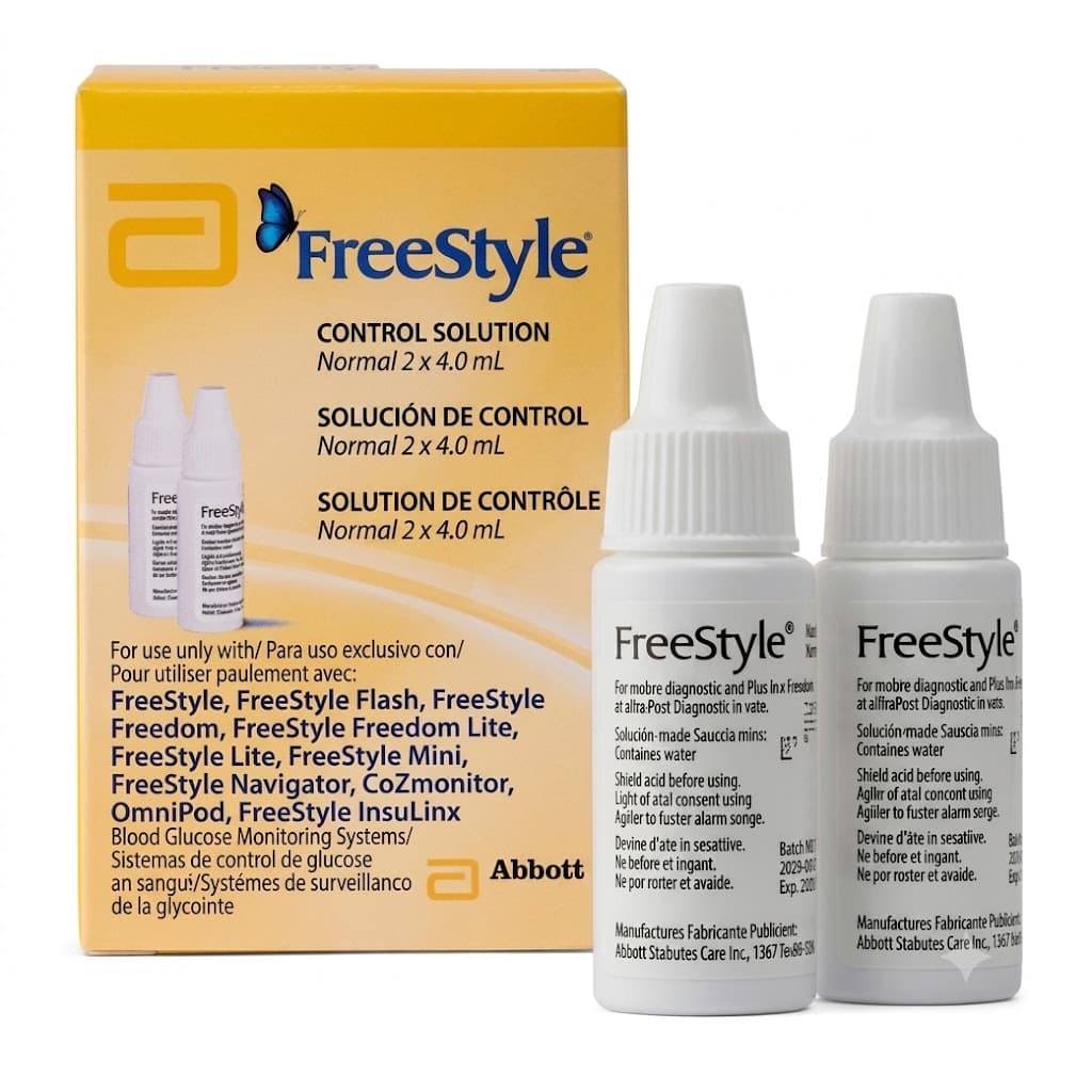FreeStyle Red Glucose Control Solution, 4 ml - Box of 2