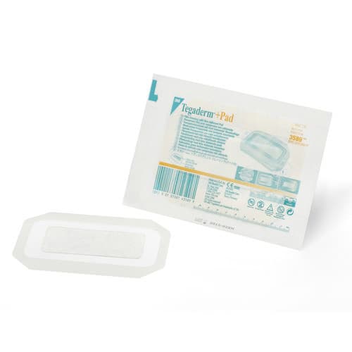 3M Tegaderm Plus Pad Film Dressing, 3-1/2" x 6" - Each - Image 1