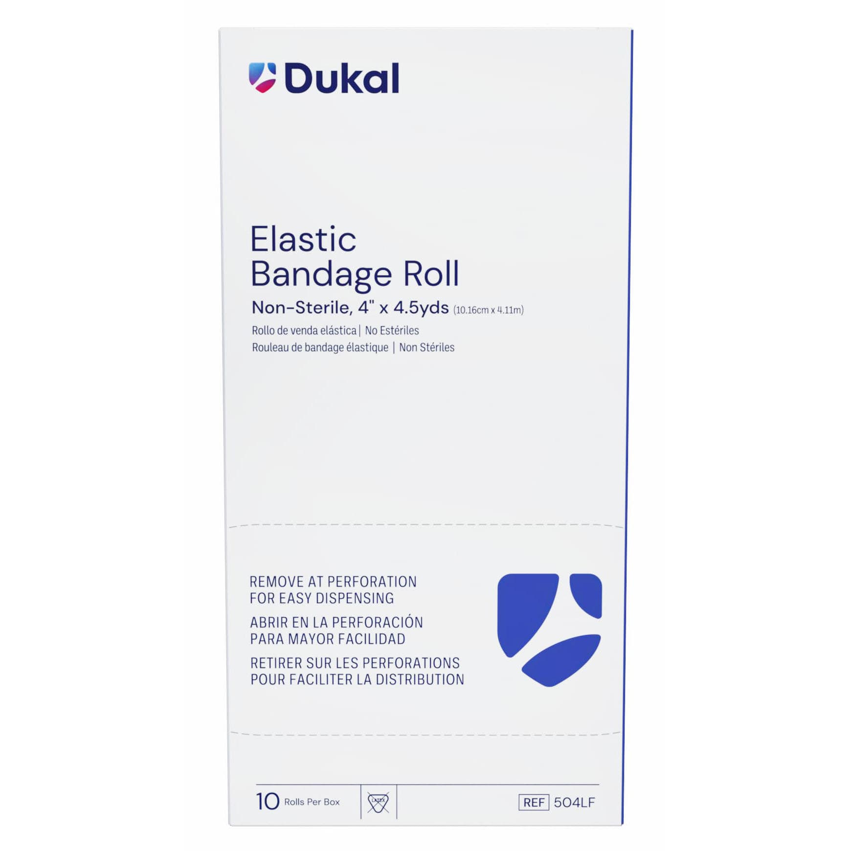 Dukal Elastic Bandage Roll, 4 Inch x 4-1/2 Yard - Each - Image 1