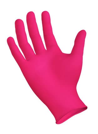 Sempermed Starmed Rose Nitrile Exam Glove, Extra Small - Case of 2000 - Image 1