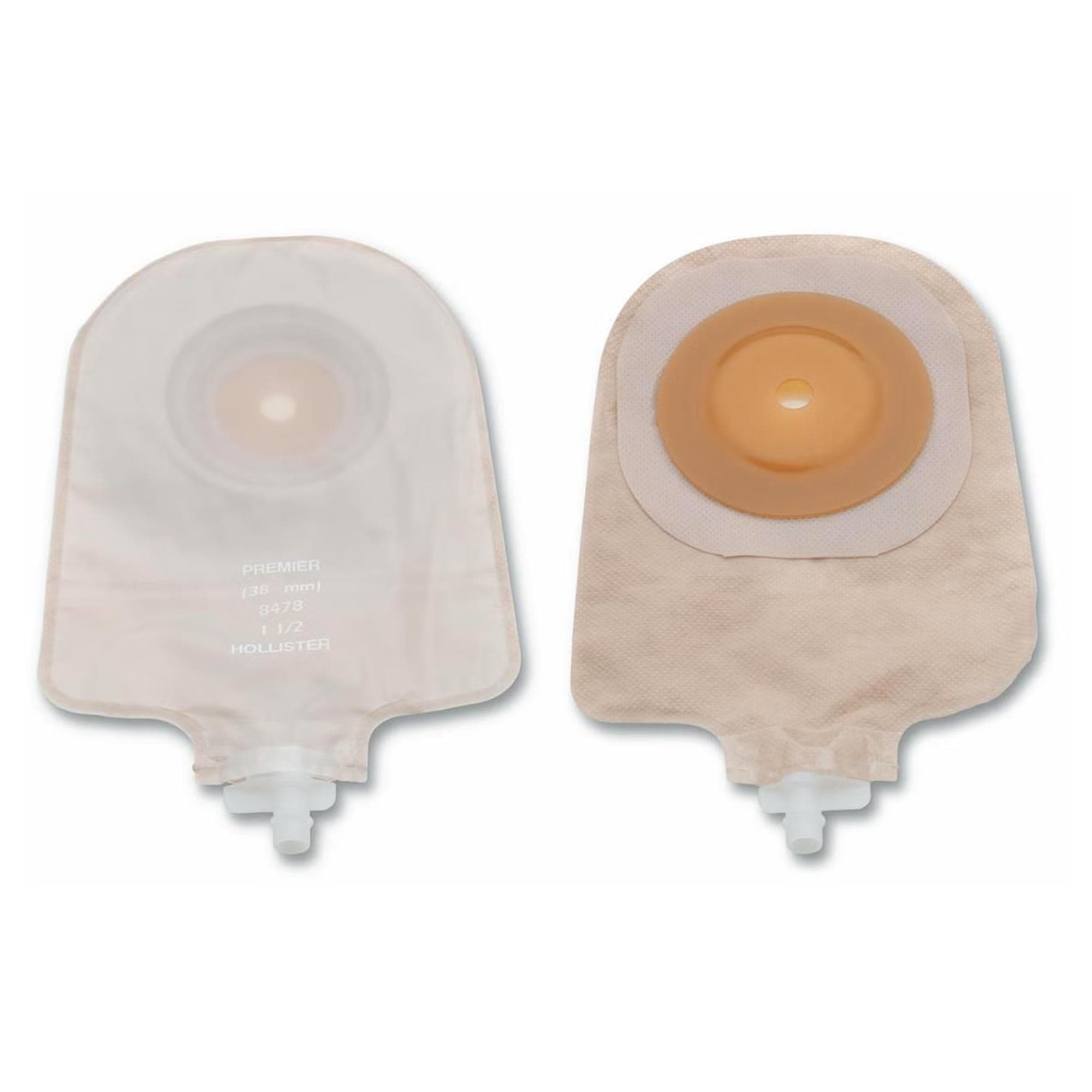 Premier 1-Piece Urostomy Pouch with Convex Flextend Barrier with Tape, Transparent, Upto 2 Inch - Box of 5 - Image 1