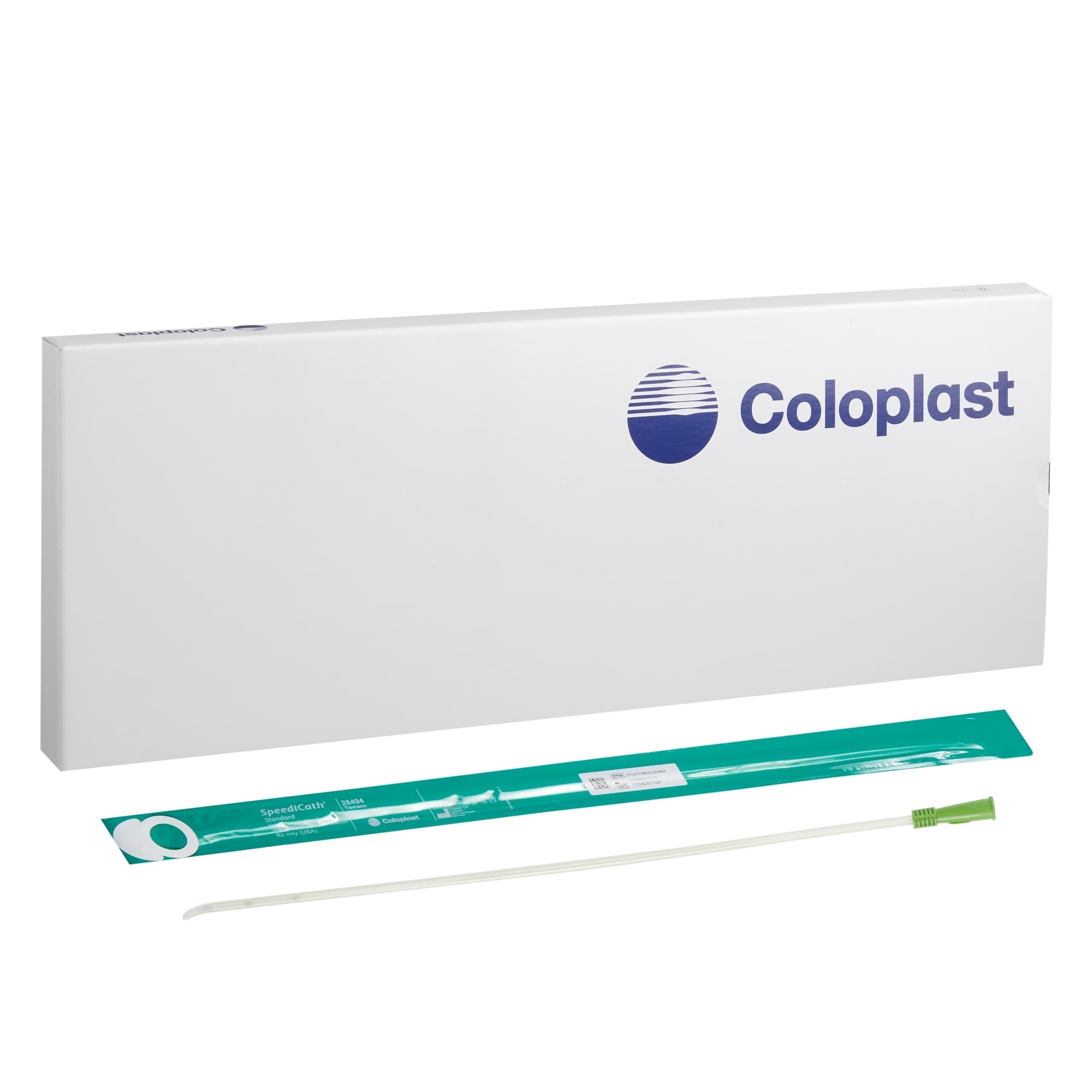 SpeediCath Standard Hydrophilic Male Catheter with Coude Tip, 14 Fr, 14" - Each - Image 1