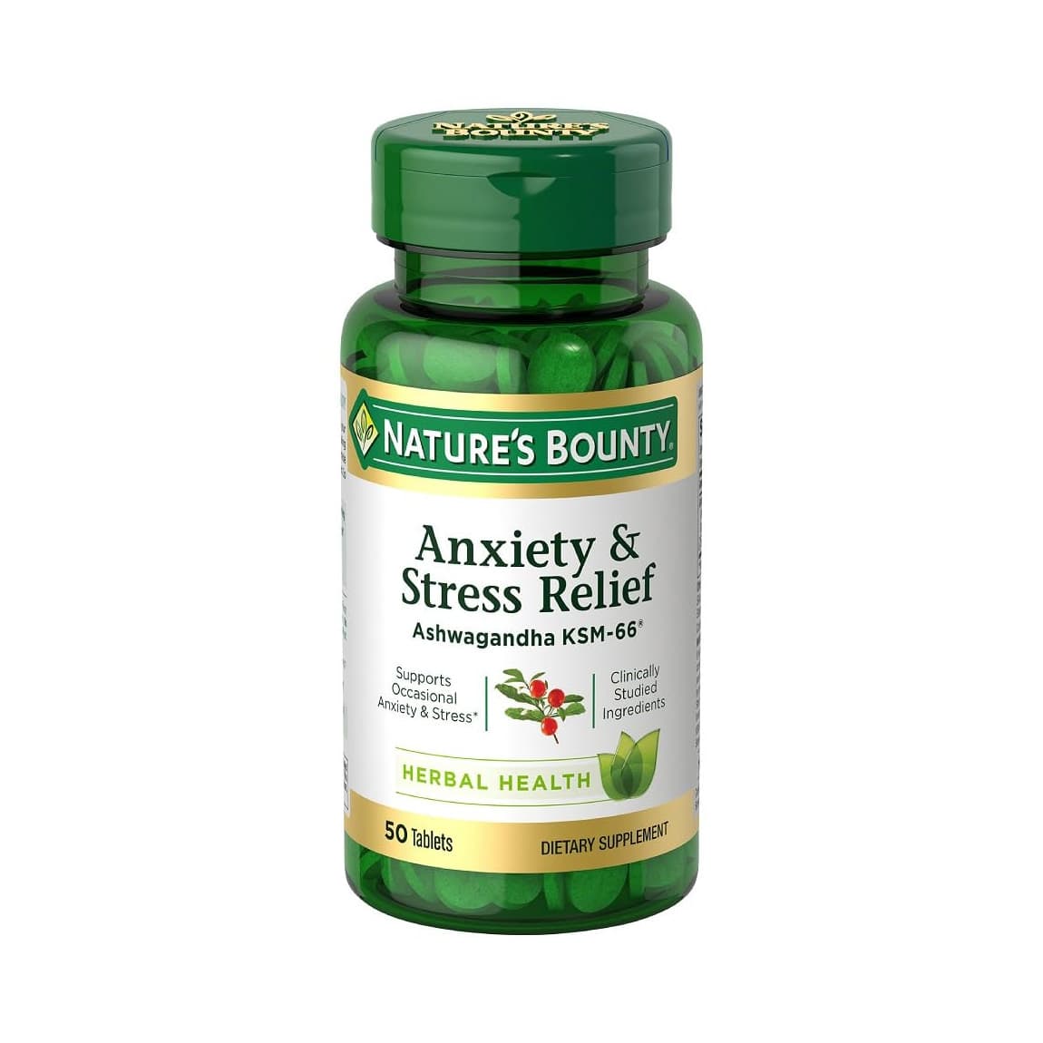 Nature's Bounty Anxiety & Stress Relief, 50 Count - Each