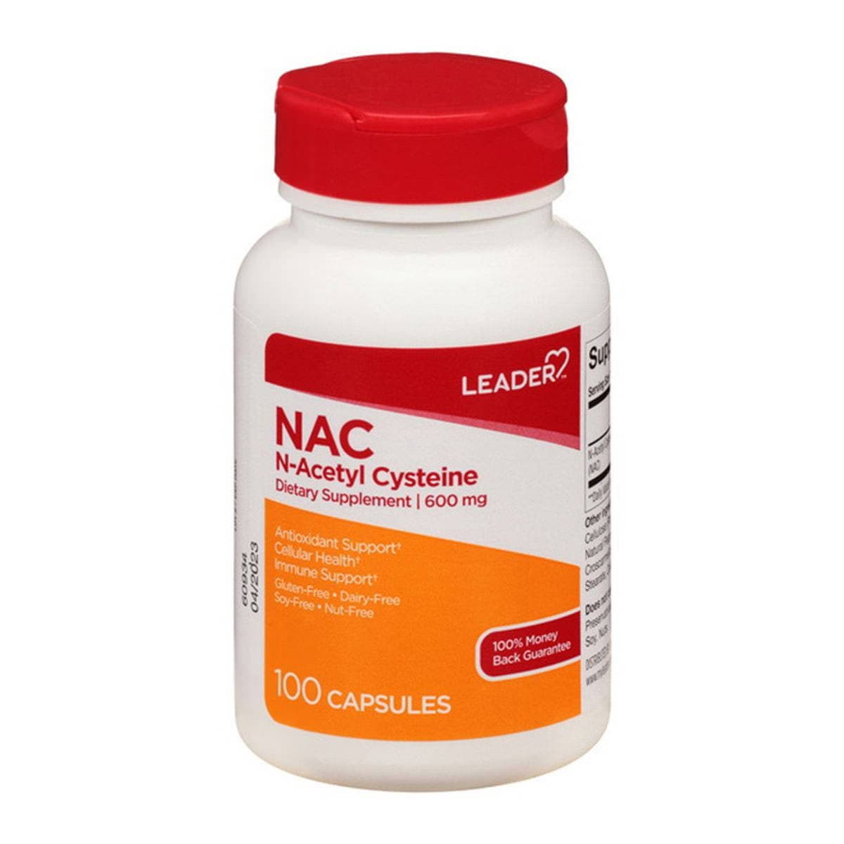Leader N-Acetyl Cysteine Capsules - Bottle of 100