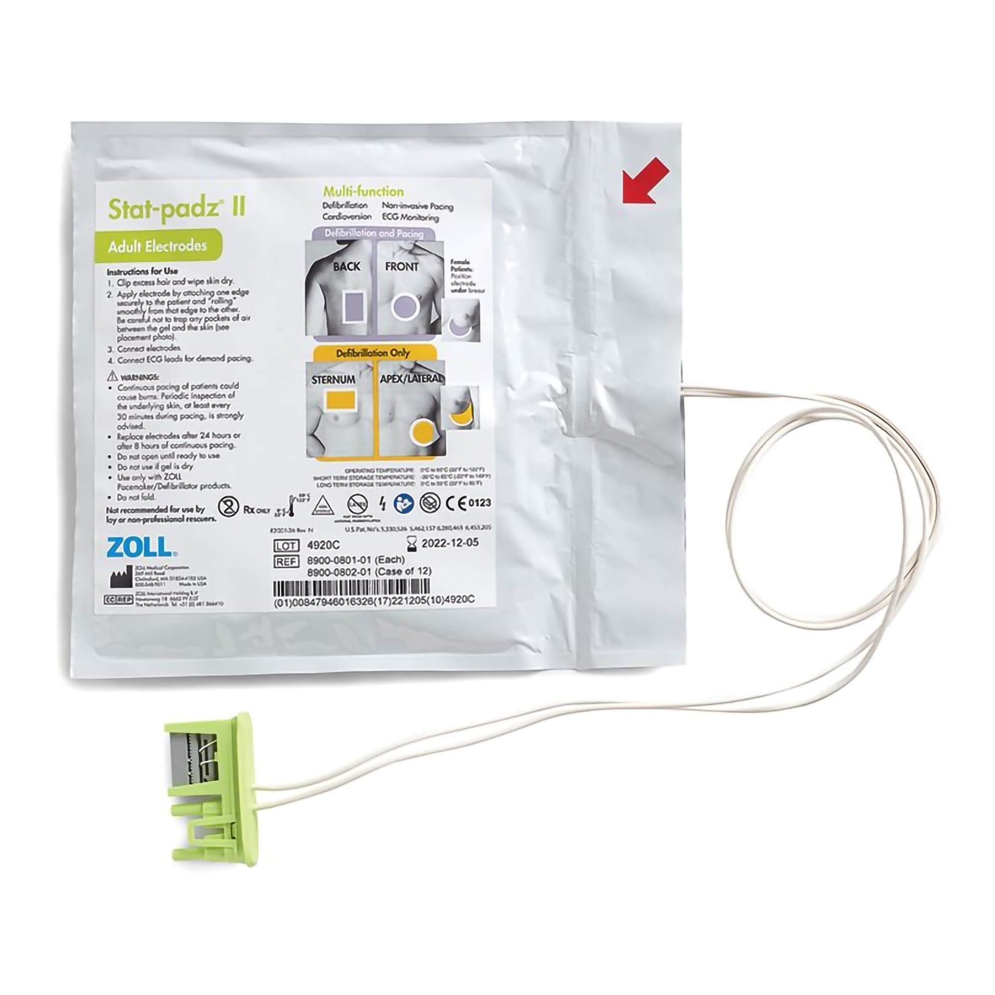 Stat Padz II Multi-Function Electrode Pad - Image 2