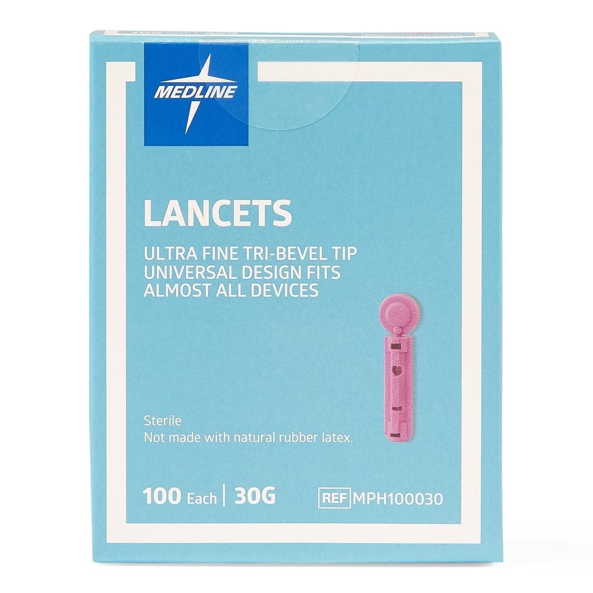 General Purpose Lancets, 30g - Box of 100 - Image 1